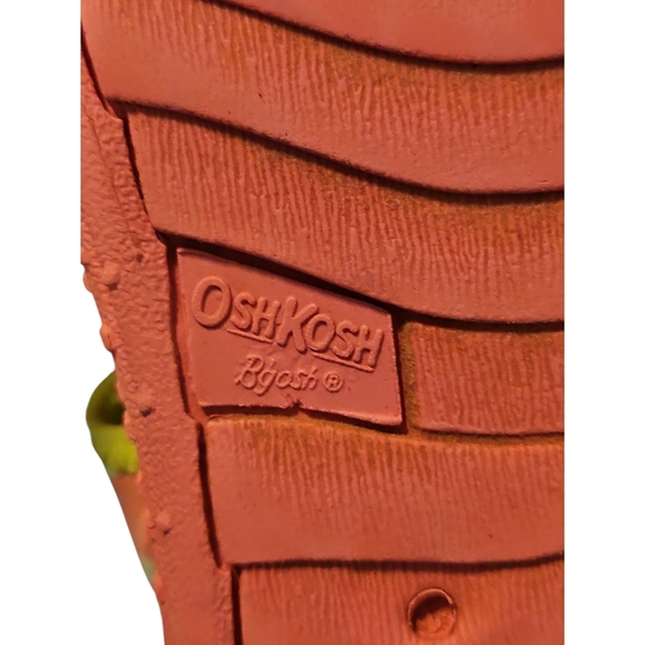 OshKosh B'gosh Pink and Yellow Sandals with Adjustable Straps - Picture 5 of 7